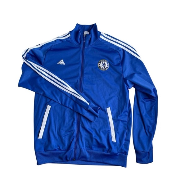 Chelsea FC 2011/2012 Adidas Training Track Top Jacket Full Zip Size Mens L - Picture 1 of 12